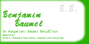 benjamin baumel business card